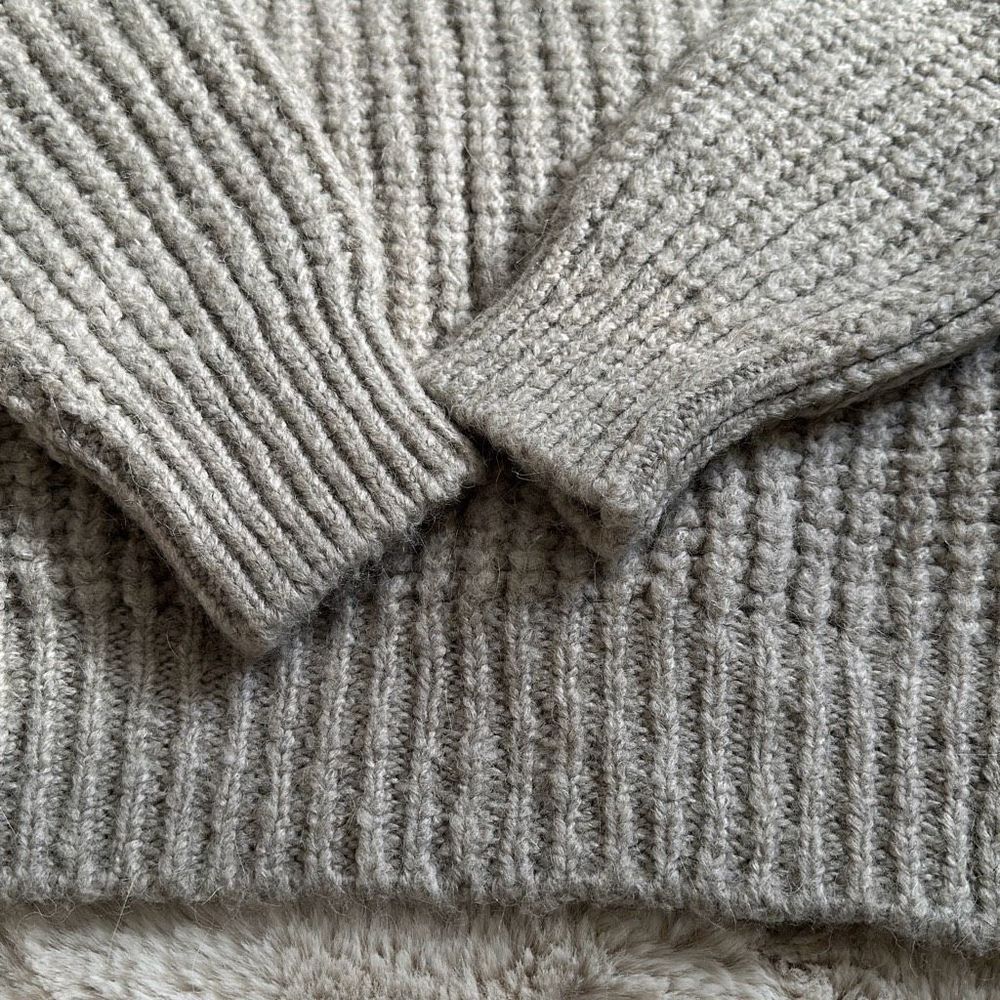 Mango Chunky Sweater Grey Size S - Picture 8 of 9